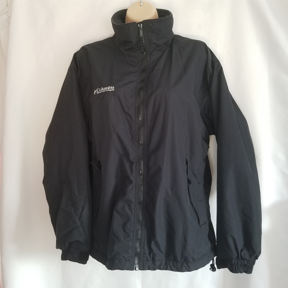Womens Columbia Black Jacket Includes outside and inside pockets Size Small